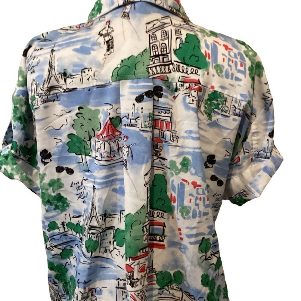 KARL LAGERFELD PARIS
Whimsical-Print Short-Sleeve Shirt M - Picture 3 of 9